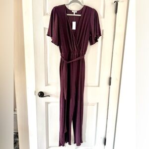 Maurices Deep Purple Jumpsuit